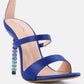 Lawsuit Rhinestone Ball Heel Satin Sandals