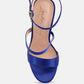 Lawsuit Rhinestone Ball Heel Satin Sandals