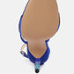Lawsuit Rhinestone Ball Heel Satin Sandals