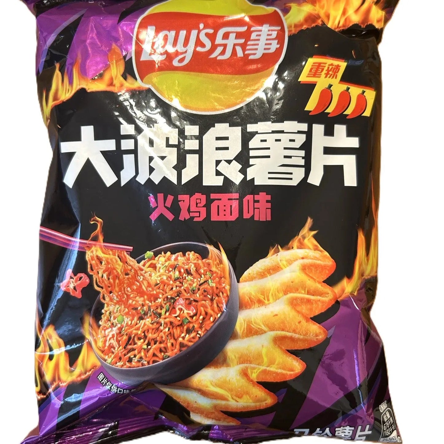 Lay’s Buldak Hot Chicken Noodle Chips – Spicy Chinese Ramen Flavor | Imported Asian Snack (China)