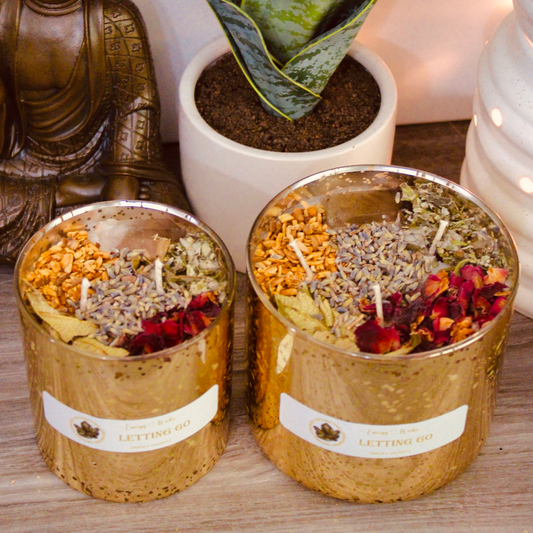 Letting Go Crystal Candle