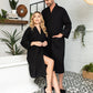 Knee-Length Waffle Kimono Robe
