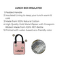 Lunch Box Insulated, Pink/Blush