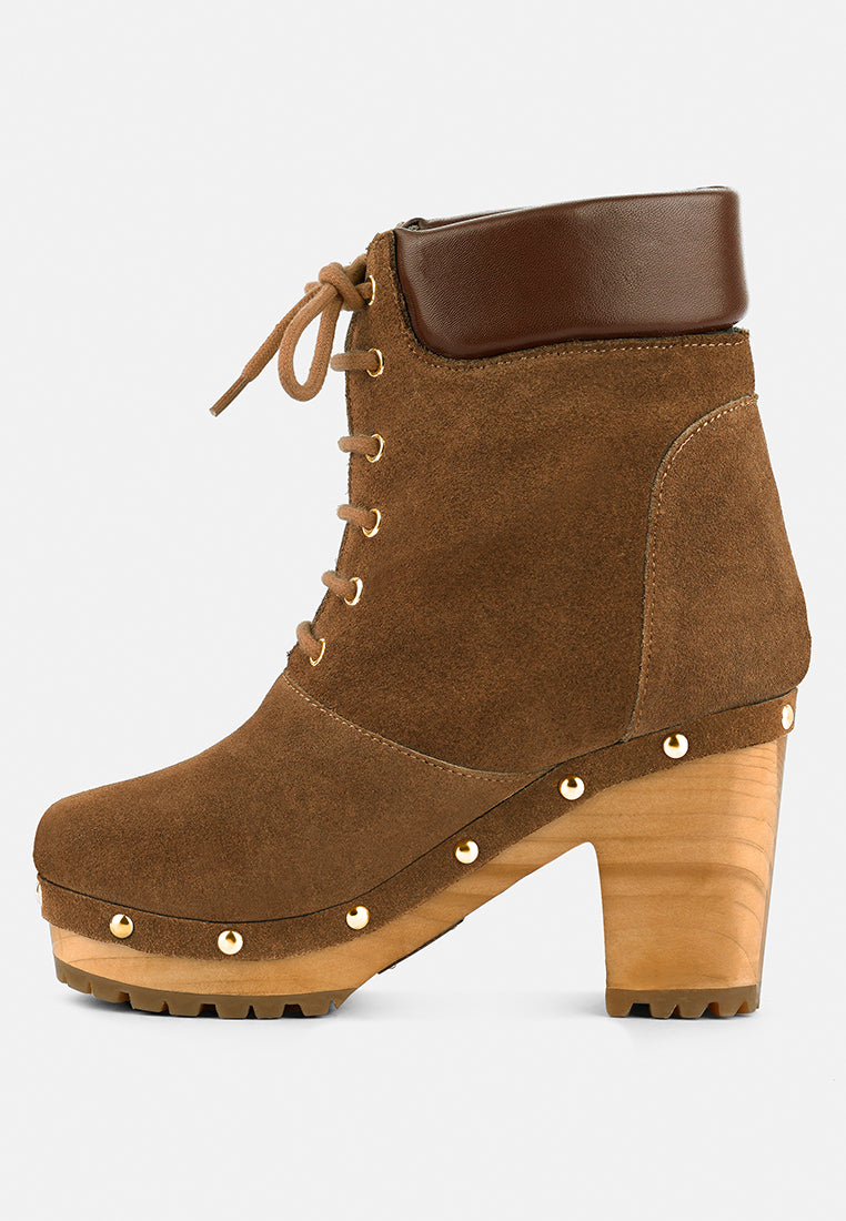 Maaya Handcrafted Collared Suede Boot