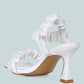 Merker Ruched Spool Heel Casual Sandals