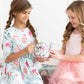 Wonderland 3/4 Sleeve Pocket Twirl Dress