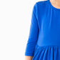 Royal Blue 3/4 Sleeve Pocket Twirl Dress