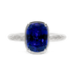 Sterling Silver Mini Sapphire Cushion Ring