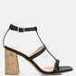 Mirabella Open Square Toe Block Heel Sandals
