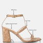 Mirabella Open Square Toe Block Heel Sandals