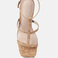 Mirabella Open Square Toe Block Heel Sandals