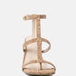 Mirabella Open Square Toe Block Heel Sandals