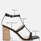 Mirabella Open Square Toe Block Heel Sandals