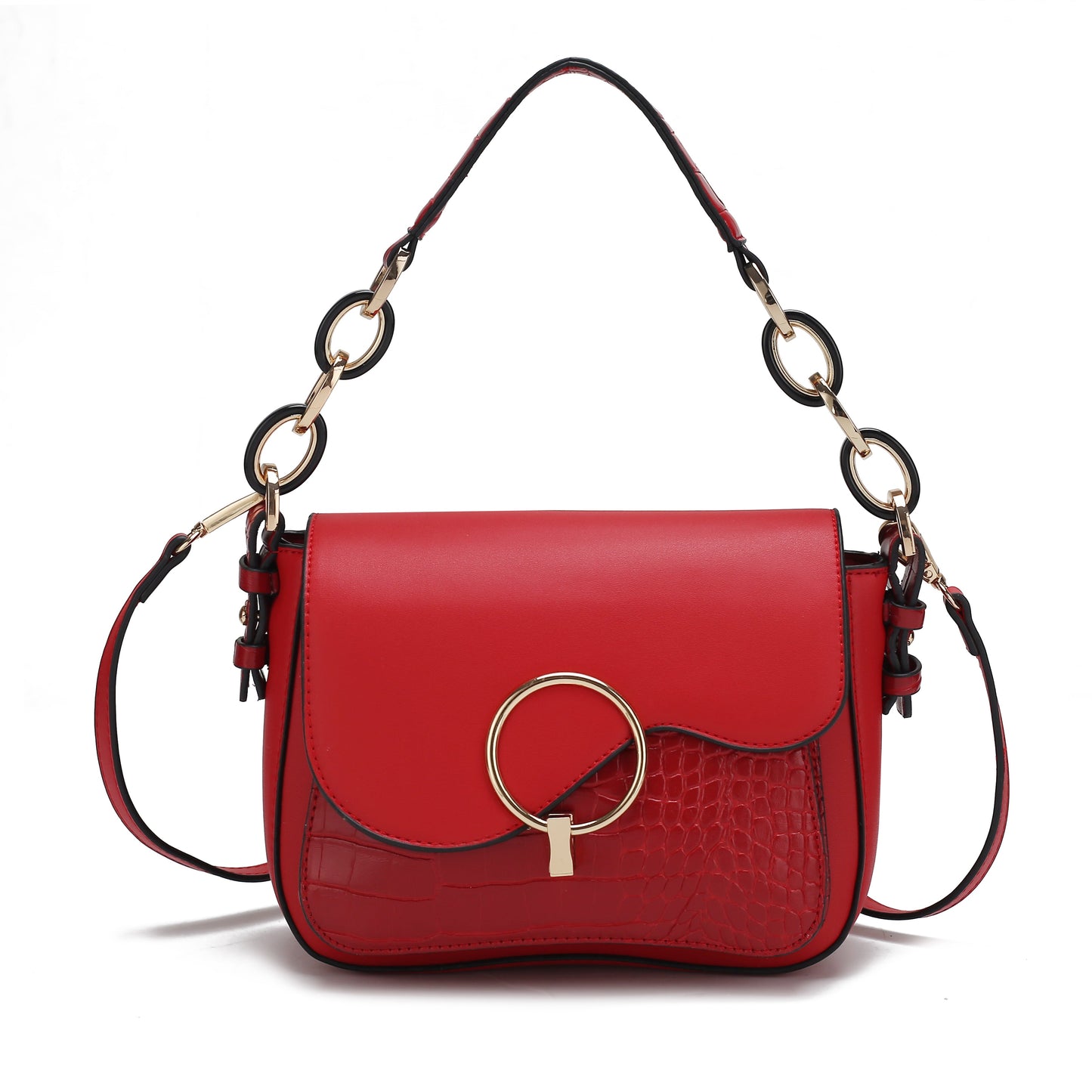Fanta Croco Shoulder Bag