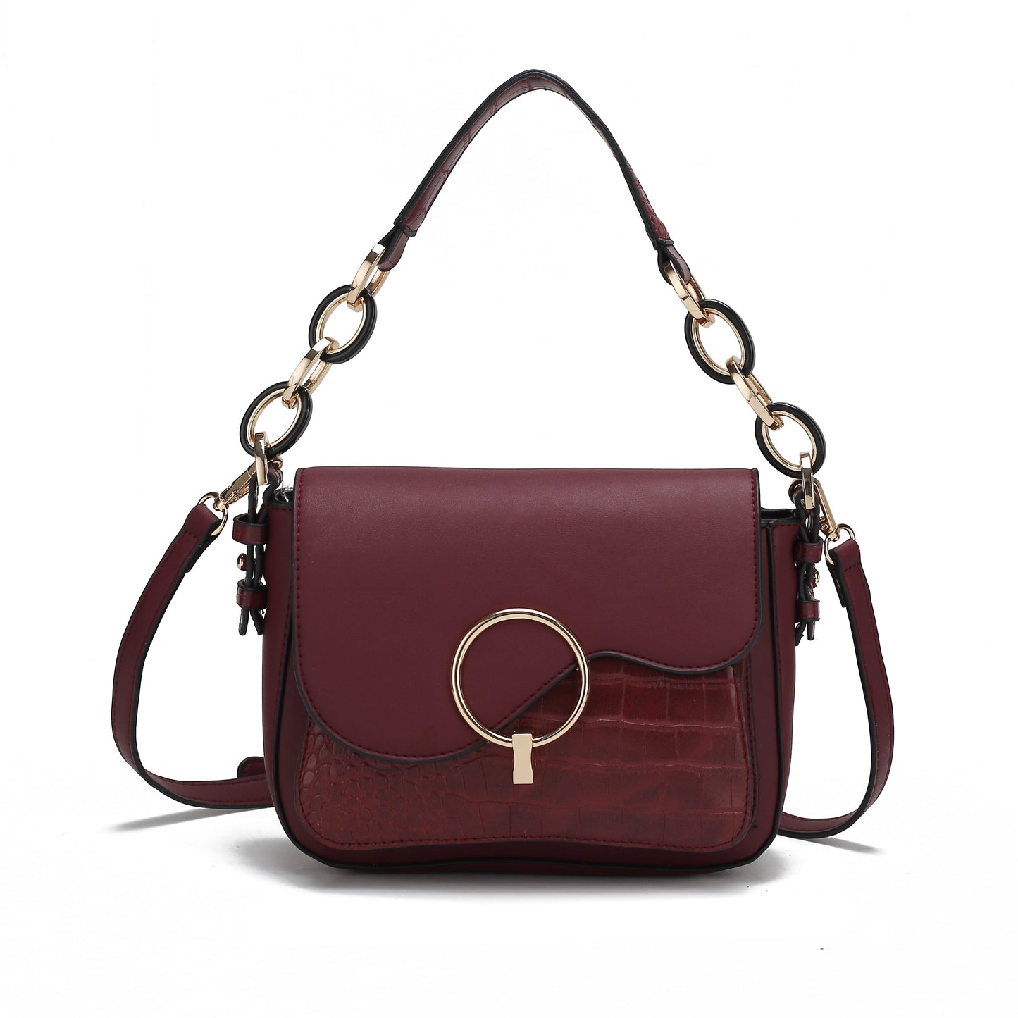 Fanta Croco Shoulder Bag