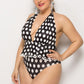 Plus Size Polka Dot One Piece Swimsuit