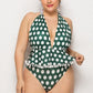 Plus Size Polka Dot One Piece Swimsuit