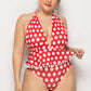 Plus Size Polka Dot One Piece Swimsuit