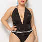 Black Skirted One Piece Swimsuit