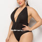 Black Skirted One Piece Swimsuit
