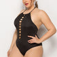 Solid Color One Piece Swimsuit