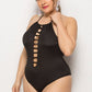 Solid Color One Piece Swimsuit