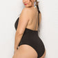 Solid Color One Piece Swimsuit
