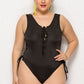 Laced One Piece Swimsuit