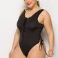 Laced One Piece Swimsuit
