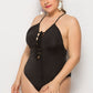 criss-cross One Piece Swimsuit