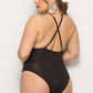 criss-cross One Piece Swimsuit