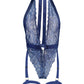Blue Sexy Lace Suspenders Shapewear