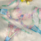 Blue Butterfly Bow Colorful Embroidered Flower Lingerie Set