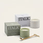 Soy Wax Ceramic Candle & Wick Trimmer Set