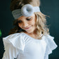 White L/S Flutter Sleeve Leotard