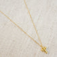 Mini Dot Cross Pendant Necklace