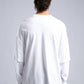 Minimalist Layered Long Sleeve Oversized T-shirt – White & Black