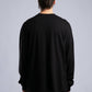 Minimalist Layered Long Sleeve Oversized T-shirt – White & Black