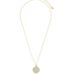 Pave CZ Circle Pendant