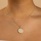 Pave CZ Circle Pendant