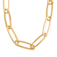 Sterling Silver Large Elongated Paperclip Chain Necklace