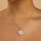 Pave CZ Circle Pendant