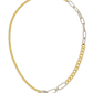 Suzanne Mixed Link Dual Tone Chain Necklace