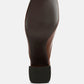Neoplast Patent Pu Block Heeled Mules