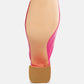 Neoplast Patent Pu Block Heeled Mules