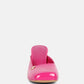 Neoplast Patent Pu Block Heeled Mules