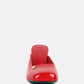 Neoplast Patent Pu Block Heeled Mules