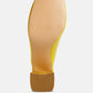 Neoplast Patent Pu Block Heeled Mules