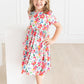 Neon Floral S/S Pocket Twirl Dress
