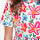 Neon Floral S/S Pocket Twirl Dress